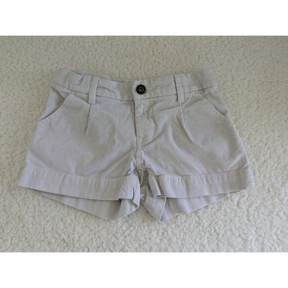 Kids Girls Old Navy Adjustavle Shorts- Cream Size 7 - Picture 1 of 10